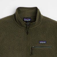 Patagonia Womens Retro Pile Marsupial Fleece - Basin Green thumbnail