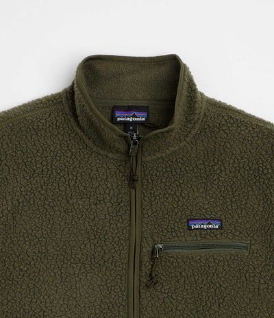 Patagonia Womens Retro Pile Marsupial Fleece - Basin Green