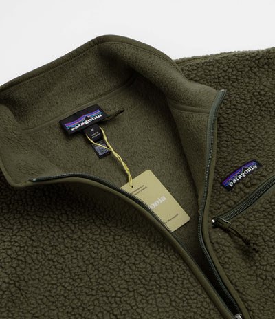 Patagonia Womens Retro Pile Marsupial Fleece - Basin Green