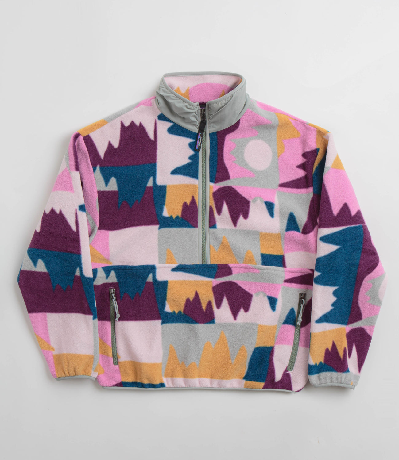 Pink patagonia quarter zip best sale