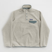 Patagonia Womens Synchilla Snap-T Pullover Fleece - Oatmeal Heather / Nouveau Green thumbnail