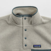 Patagonia Womens Synchilla Snap-T Pullover Fleece - Oatmeal Heather / Nouveau Green thumbnail