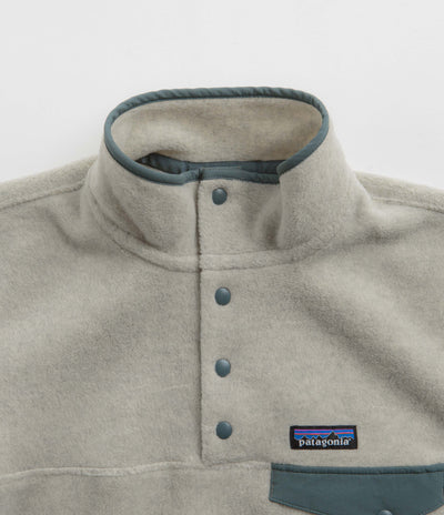 Patagonia Womens Synchilla Snap Oatmeal Heather T Pullover