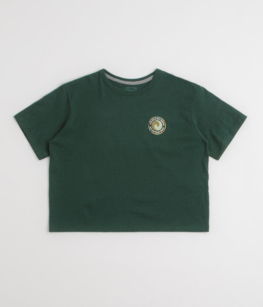 Patagonia Womens Unity Fitz Easy Cut Responsibili-Tee T-Shirt in Cascade Green