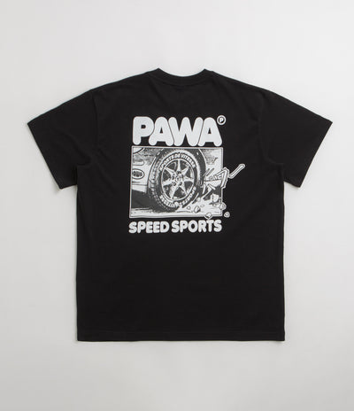 Pawa Speed Sports Burnout T-Shirt - Black