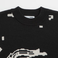 Pawa Speed Sports Digi Doggo Knit Sweatshirt in Black thumbnail