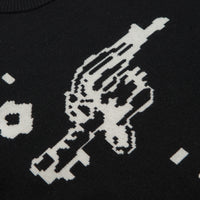 Pawa Speed Sports Digi Doggo Knit Sweatshirt in Black thumbnail