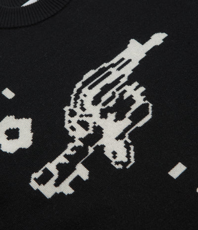 Pawa Speed Sports Digi Doggo Knit Sweatshirt in Black