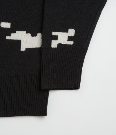 Pawa Speed Sports Digi Doggo Knit Sweatshirt in Black
