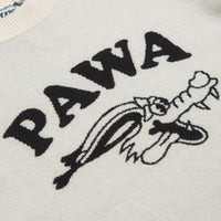 Pawa Speed Sports Doggo Knit Sweatshirt in Cream thumbnail