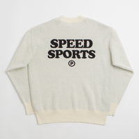 Pawa Speed Sports Doggo Knit Sweatshirt in Cream thumbnail