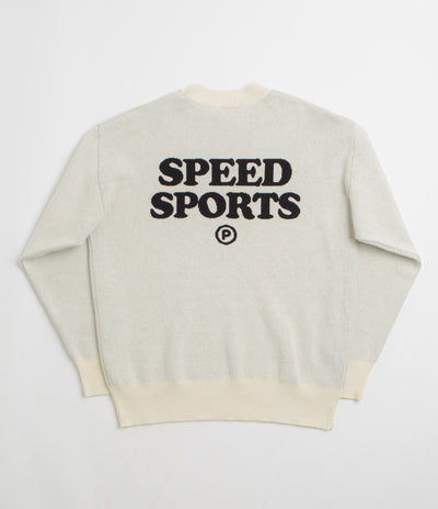 Pawa Speed Sports Doggo Knit Sweatshirt in Cream