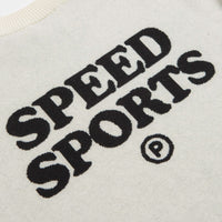 Pawa Speed Sports Doggo Knit Sweatshirt in Cream thumbnail