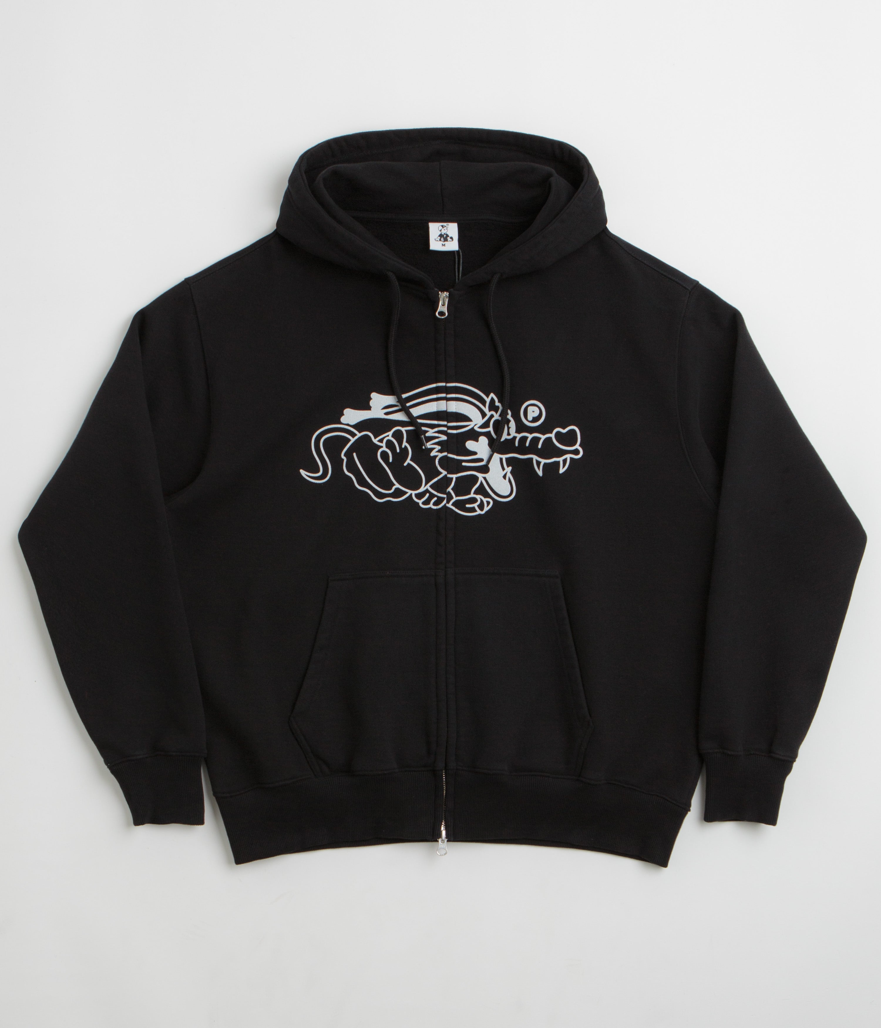 Pawa Speed Sports Doggo Zip Hoodie in Black