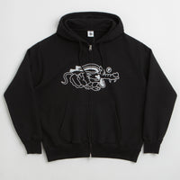 Pawa Speed Sports Doggo Zip Hoodie in Black thumbnail