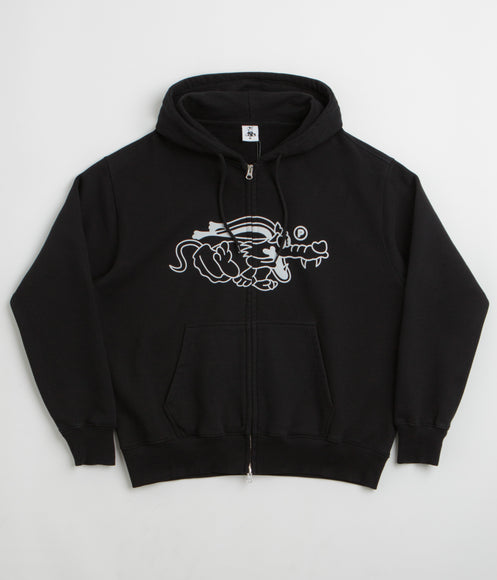 Pawa Speed Sports Doggo Zip Hoodie - Black
