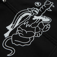 Pawa Speed Sports Doggo Zip Hoodie in Black thumbnail