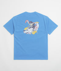 Pawa Speed Sports Dragon Doggo T-Shirt in Bleu and Azur