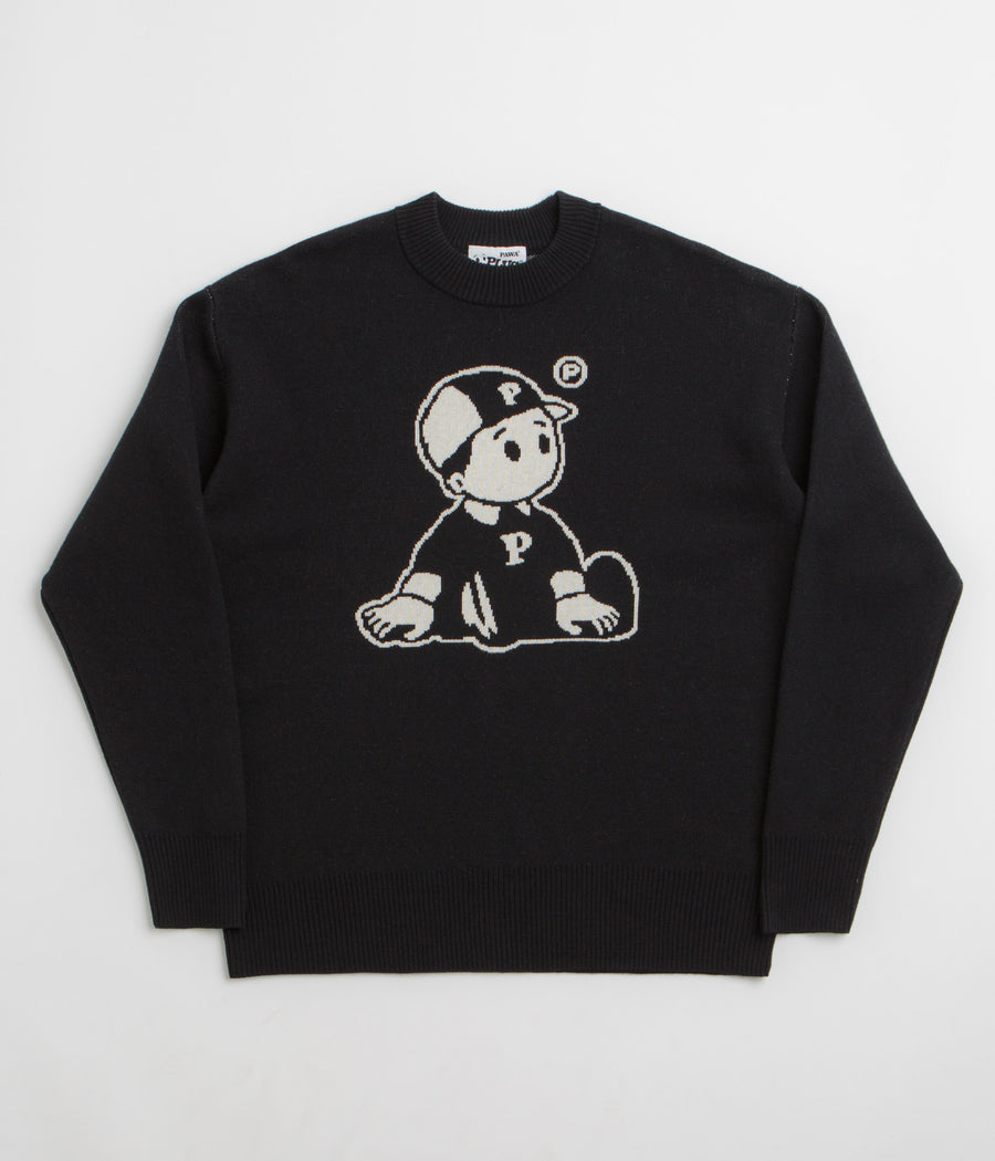 Pawa Speed Sports OG Boy Knit Sweatshirt in Black