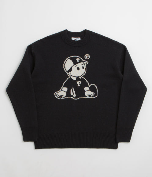 Pawa Speed Sports OG Boy Knit Sweatshirt - Black