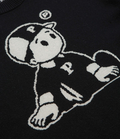 Pawa Speed Sports OG Boy Knit Sweatshirt in Black