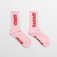 Pawa Speed Sports Raceday Socks in Sakura Pink thumbnail