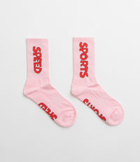 Pawa Speed Sports Raceday Socks in Sakura Pink