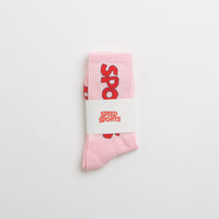 Pawa Speed Sports Raceday Socks in Sakura Pink thumbnail