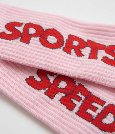 Pawa Speed Sports Raceday Socks in Sakura Pink