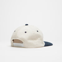 Playdude Bolt Corduroy Cap - Ecru / Blue thumbnail