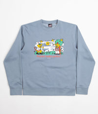 Playdude Practice Makes Perfect Crewneck Sweatshirt - Baby Blue