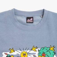 Playdude Practice Makes Perfect Crewneck Sweatshirt - Baby Blue thumbnail