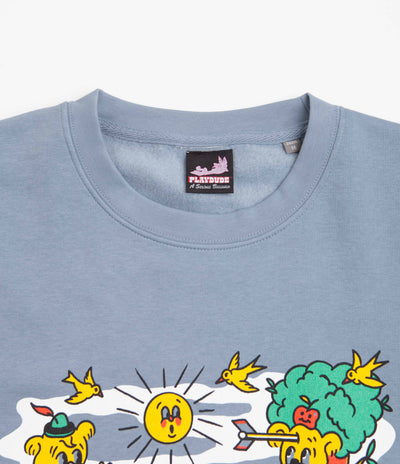Playdude Practice Makes Perfect Crewneck Sweatshirt - Baby Blue