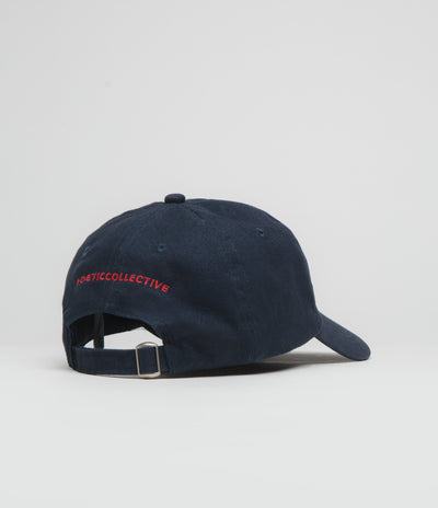 Poetic Collective Classic Cap in Navy and Red