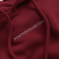 Poetic Collective Cloud Hoodie - Burgundy thumbnail