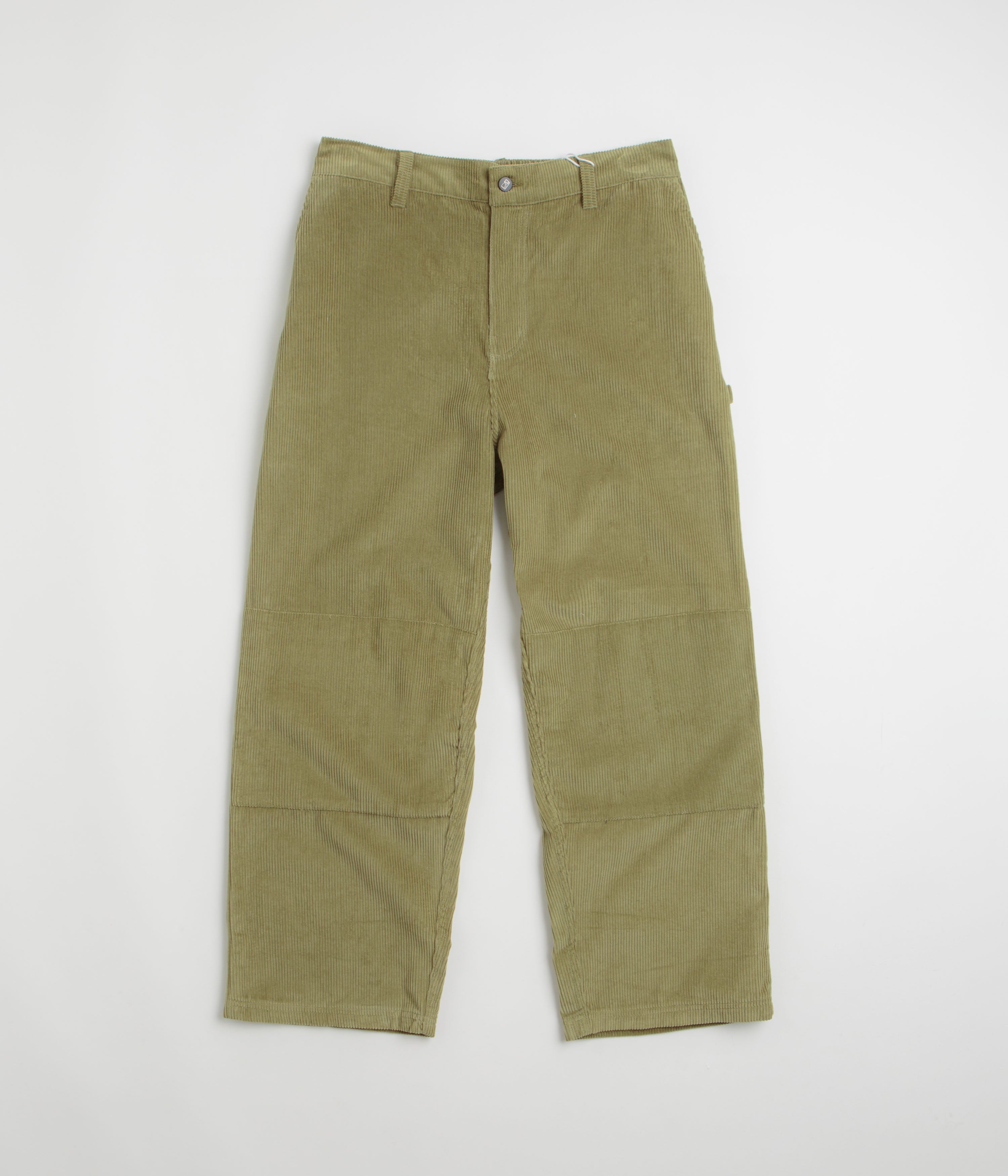 Poetic Collective Corduroy Sculptor Pants in Olive Green