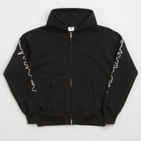 Poetic Collective Crayon Arm Zip Hoodie in Black thumbnail