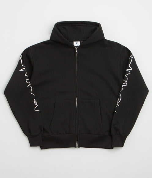 Poetic Collective Crayon Arm Zip Hoodie - Black