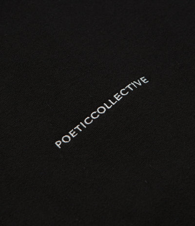 Poetic Collective Crayon Arm Zip Hoodie in Black