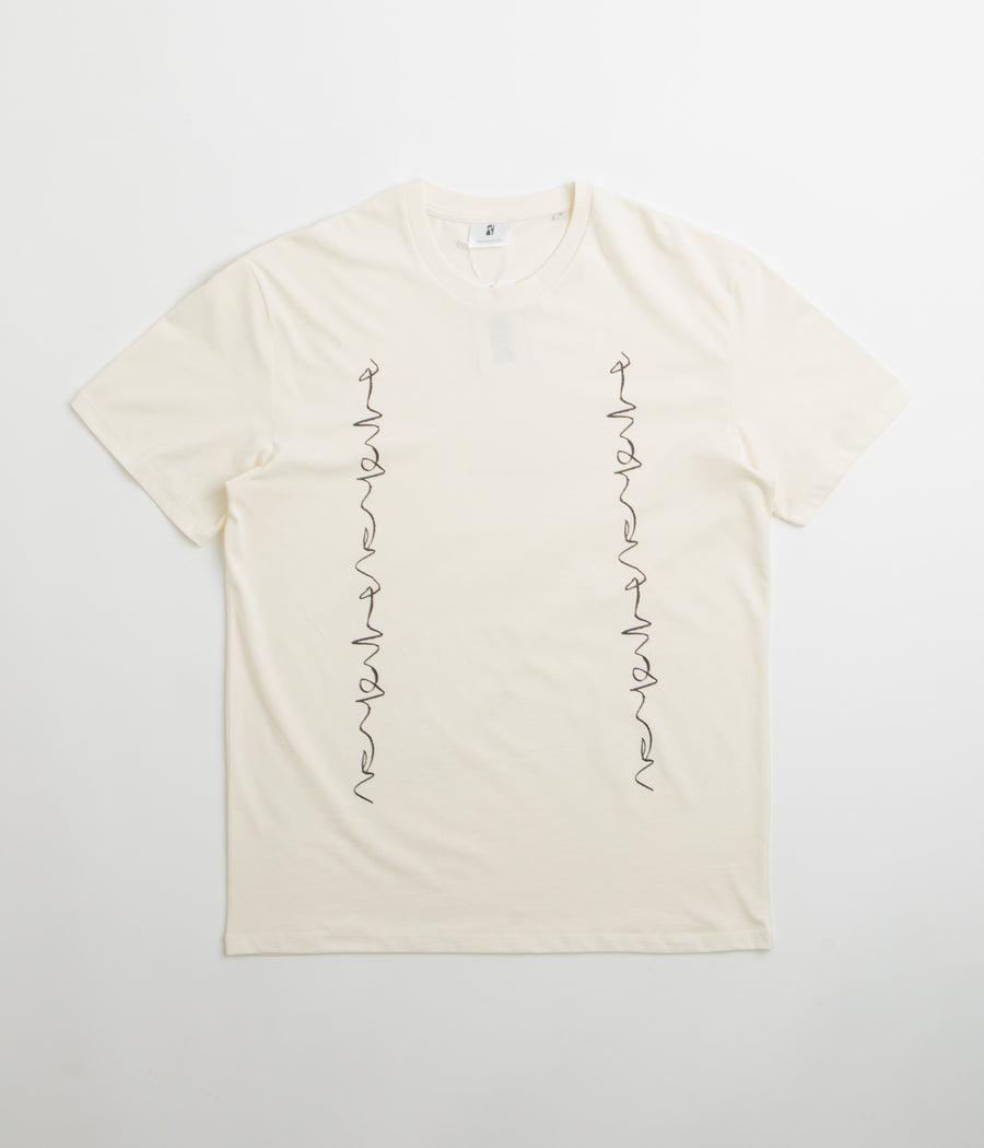 Poetic Collective Crayon Chain T-Shirt in Ivory