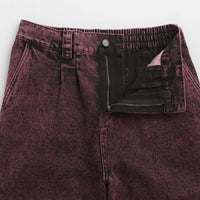 Poetic Collective Denim Balloon Pants in Red Acid Wash thumbnail