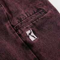 Poetic Collective Denim Balloon Pants in Red Acid Wash thumbnail