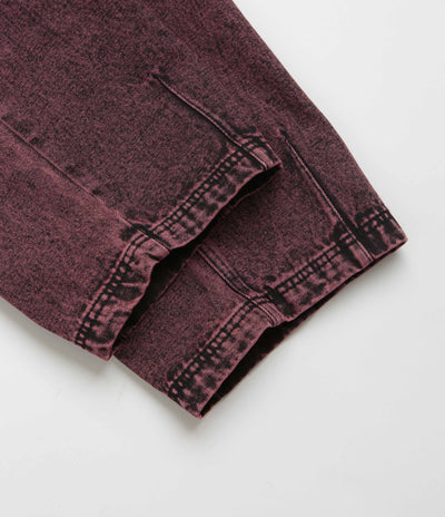 Poetic Collective Denim Balloon Pants in Red Acid Wash
