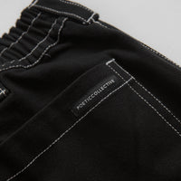 Poetic Collective Denim Sculptor granddaughter Pants - Black / White Stitch thumbnail