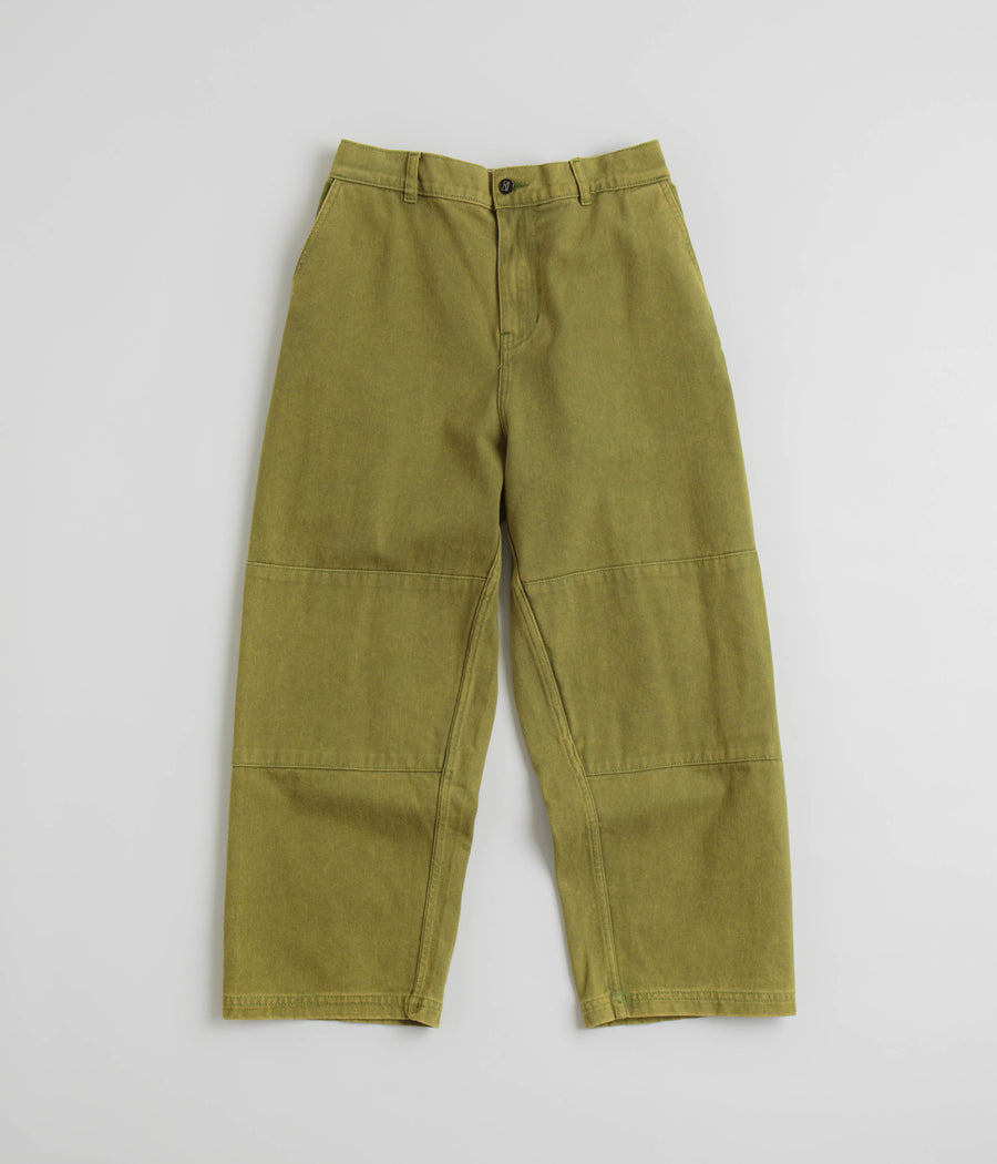 Poetic Collective Denim Sculptor Pants in Green Acid Wash