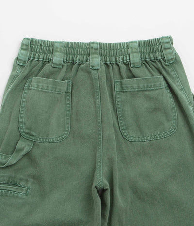 Poetic Collective Denim Sculptor Pants in Green Acid Wash and Green