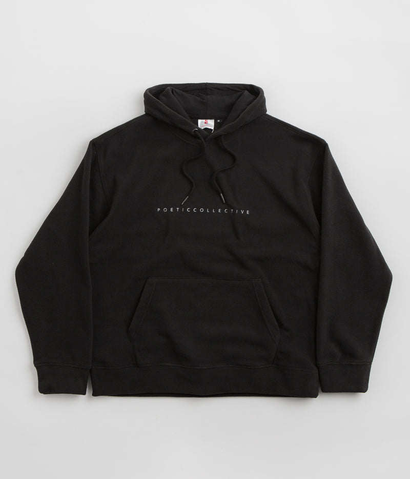 Poetic Collective Fleece Hoodie in Black