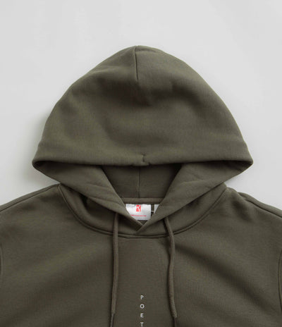 Poetic Collective Flower Hoodie in Khaki