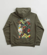 Poetic Collective Flower Hoodie in Khaki