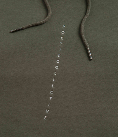 Poetic Collective Flower Hoodie in Khaki